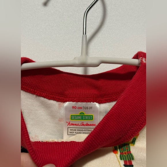 Hanna Andersson Sesame Street Christmas Nutcracker Pajamas - Size 3T - Picture 4 of 7